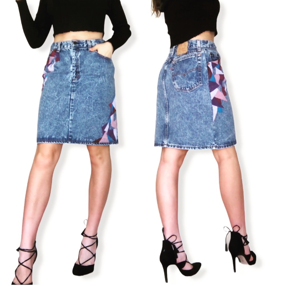 Custom Levi jean skirt